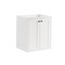 James Martin Vanities Chianti 24 in. Single Vanity, Glossy White, Matte Black, w/ White Glossy Composite Stone Top 533V24GWMBKWG - alternate 5