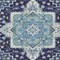 Homeroots 3' X 5' Navy Blue Ivory And Black Oriental Washable Indoor Outdoor Area Rug 600168 - alternate 7