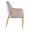 Homeroots Set of Two Gray and Gold Velvet And Wood and Metal Dining Side Chairs, 2PK 573311 - alternate 9