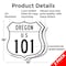 Signmission Oregon Route Marker Shield Sign Us 101, 18 inch X 18 inch, Plastic Sign, 2PK SHI-P-2PACK-18-427 - alternate 6