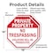 Signmission Private Property No Trespassing Vio, 18 inch X 18 inch, Plastic Sign, 2PK OC-P-2PACK-18-148 - alternate 4