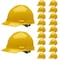 Malta Dynamics Hard Hat, Polyethylene, Ratchet, Yellow HHY1004-Case - alternate 1