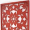 Homeroots Red Flower Wood Hanging Dimensional Sculpture 274575 - alternate 6