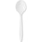 Boardwalk Mediumweight Polystyrene Cutlery, Soup Spoon, White, PK1000 PK BWKSOUPSPOON - alternate 1