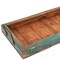 Homeroots 21in Natural And Turquoise Solid Wood Handmade Serving Tray With Handles 724227 - alternate 5