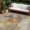 Homeroots 10' X 14' Taupe Black And Copper Abstract Washable Indoor Outdoor Area Rug 606030 - alternate 1