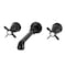 Kingston Brass Double-Handle Wall Mount Bathroom Faucet, Matte Black KS7120BEX - alternate 1