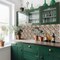 Homeroots 8" x 8" Red And Green Vinyl Arabesque Peel And Stick Removable Tiles 572057 - alternate 8