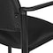 Office Star Products Big and Tall Guest Chair in Icon Black Fabric with soft PU Arms, Sturdy Black Metal Chair 55052B-231 - alternate 4