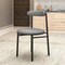 Leisuremod Lume Modern Dining Side Chair in Polyester with Black Steel Frame in Charcoal, 2PK LC20CH2 - alternate 7