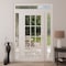 Vdomdoors Front Exterior Prehung Metal-Plastic Door Clear Glass / MANUX 8355 White Silk / Office Commercial a MANUX8355EXD-WS-W12+36+12xH80+14-RH-I - alternate 3