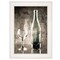 Homeroots Moody Gray Wine Glass Still Life 1 White Framed Print Wall Art 404647 - alternate 1
