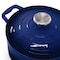 Megachef 7 Piece Enameled Cast Iron Cookware Set in Blue 750124531M - alternate 6