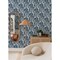 A-Street Prints Tulum Blue Surreal Shapes Wallpaper 4135-72700 - alternate 3