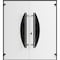 Vdomdoors Front Exterior Prehung Aluminum Double Doors Ronex1077 Teak Mirrored Clear Glass Entry Metal Modern RONEX1077DEXD-OAK-W72xH80-RH-O - alternate 1