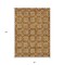 Homeroots 8' X 10' Copper And Beige Floral Washable Indoor Outdoor Area Rug 595982 - alternate 5