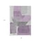 Homeroots 8' X 10' Purple And Gray Abstract Washable Indoor Outdoor Area Rug 632182 - alternate 4