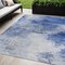 Homeroots 5' X 8' Denim Blue And Sky Blue Abstract Washable Indoor Outdoor Area Rug 577704 - alternate 1