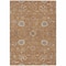 Homeroots 8' X 10' Copper Ivory And Black Floral Washable Indoor Outdoor Area Rug 604758 - alternate 6