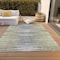 Homeroots 3' X 5' Beige Tan And Taupe Striped Washable Indoor Outdoor Area Rug 577974 - alternate 7