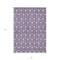 Homeroots 5' X 8' Purple And Ivory Geometric Washable Indoor Outdoor Area Rug 596058 - alternate 6