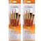 Princeton RealValue Brush Set, White Taklon Bristles, Short Handle Mixed Media Paintbrush, 5-Piece Set, 2PK PR9152 - alternate 1