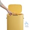 Happimess Tammi Kitchen 14.5-Gallon Slim Metal Push Button Trash Can, Daffodil Yellow HPM1017L - alternate 8