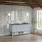 James Martin Vanities Breckenridge 60" Double Vanity, Serenity Blue, w/ 3 CM Phantome Eclos Top 330-V60D-SRB-3PHT - alternate 5
