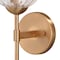 Vaxcel Olson 1 Light Brass Mid-Century Modern Wall Sconce Clear Globe Glass W0353 - alternate 9