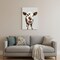 Homeroots 36" x 24" Brown and White Baby Cow Face Canvas Wall Art 398981 - alternate 3