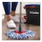 O-Cedar EZWring RinseClean Spin Mop System, Blue/White Microfiber Head, Up to 51in Adj. Red/Gray Handle 168534EA - alternate 6
