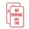 Signmission No Parking Any Time, 12'' X 18'' 2 Signs, Heavy Gauge Aluminum, 2PK A-1218-2PACK-2585 - alternate 1