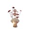 Homeroots 22" Silver and Clear Metal and Acrylic Red Rose Bedside Lamp 568836 - alternate 5