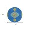 Homeroots 8' Denim Blue Red And Green Round Oriental Washable Indoor Outdoor Area Rug 598402 - alternate 8