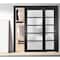 Sartodoors Closet Bypass Interior Door, 60" x 96", Black QUADRO4002DBD-BLK-6096 - alternate 1