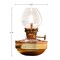 Kings County Tools Oil Lamp 4.75 in Tall Nautical Lamp, Naval-Style Copper & Brass Body & Glass Bulb Decorative Lantern GW81A02-01 - alternate 5
