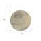 Homeroots 8' Beige Taupe And Gray Round Abstract Washable Indoor Outdoor Area Rug 582790 - alternate 7
