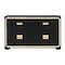 Homeroots 62" Black And Gold Faux Crystal Bling Wood Six Drawer Double Dresser 564668 - alternate 8