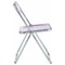 Leisuremod Lawrence Acrylic Folding Chair with Metal Frame, Magenta LF19PU - alternate 6
