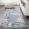 Jonathan Y Gordes Paisley High-Low Light Gray/Blue 2 ft. x 8 ft. Indoor/Outdoor Runner Rug AMC103C-28 - alternate 1