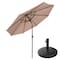 Villacera 9-Foot Outdoor Patio Umbrella with Base, Beige 83-OUT5442B - alternate 13