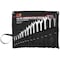 Performance Tool 14 pc. SAE Combination Wrench, Heat Treated Alloy Steel, Roll Pouch W1114 - alternate 1