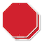 Signmission Blank Sign Red Background, 10 inch X 10 inch, Aluminum Metal Signs, 2PK OC-A-2PACK-10-28 - alternate 1