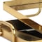 Homeroots Set of Two Gold And Mirrored Glass Handmade Serving Trays 625661 - alternate 6