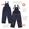 Ergodyne 3XL Navy Essential Insulated Freezer Bib Overalls 6462 - alternate 7