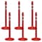 Mr. Chain Red Reflective Medium Duty Stanchion (6-Pack) 96451-6 - alternate 1