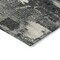Homeroots 9' X 12' Black Gray And Ivory Abstract Washable Indoor Outdoor Area Rug 596846 - alternate 7