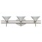 Besa Lighting Kona Vanity, White Starpoint, Satin Nickel Finish, 3x5W LED 3SW-282453-LED-SN - alternate 1