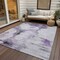Homeroots 5' X 8' Purple Lavender And Gray Abstract Washable Indoor Outdoor Area Rug 582675 - alternate 6