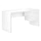 Homeroots 60" White Computer Desk With Two Drawers 489929 - alternate 7